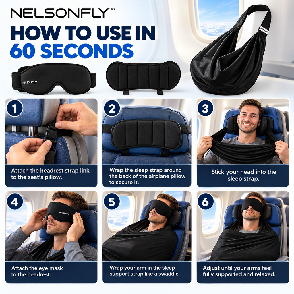NELSONFLY™ |First Class 3-in-1 Travel Sleep Set