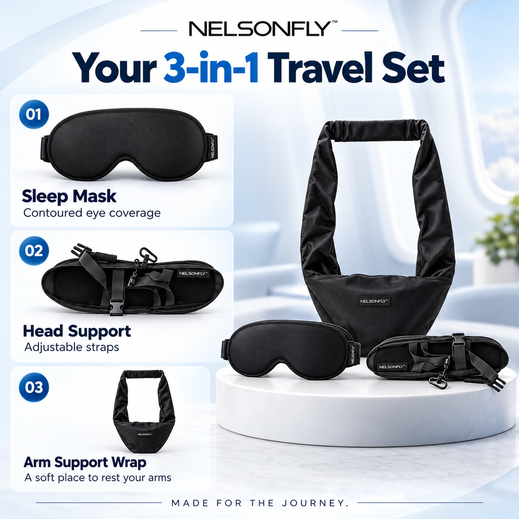 NELSONFLY™ |First Class 3-in-1 Travel Sleep Set