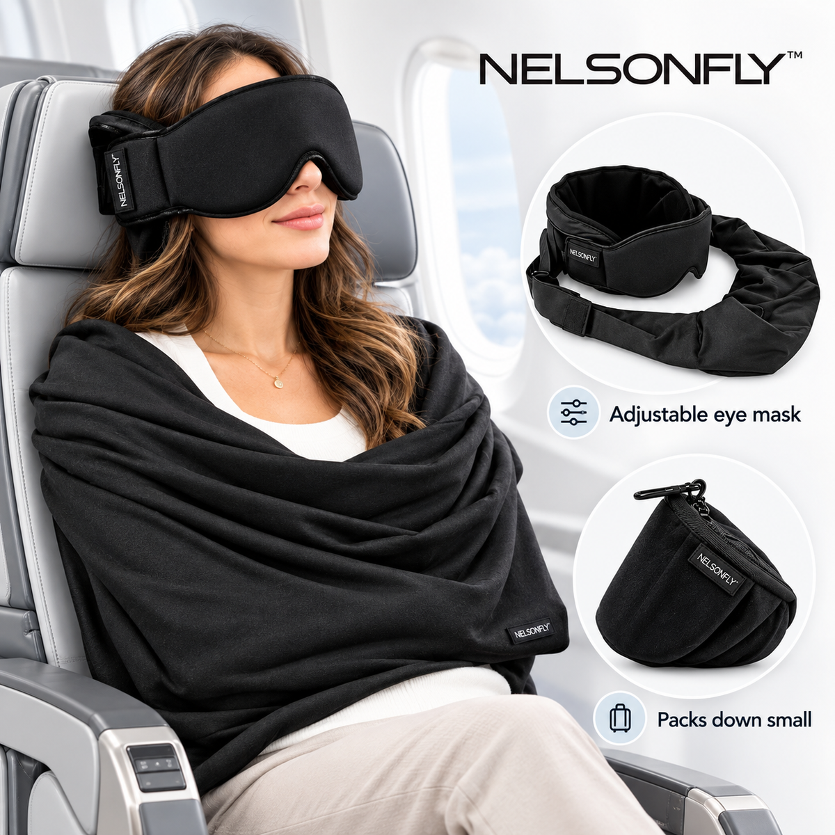 NELSONFLY™ |First Class 3-in-1 Travel Sleep Set